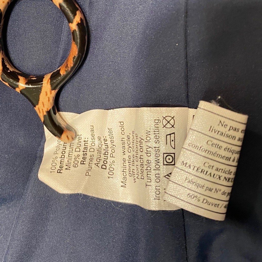 J Crew Factory Quilted puffer vest Navy XS - Picture 7 of 8